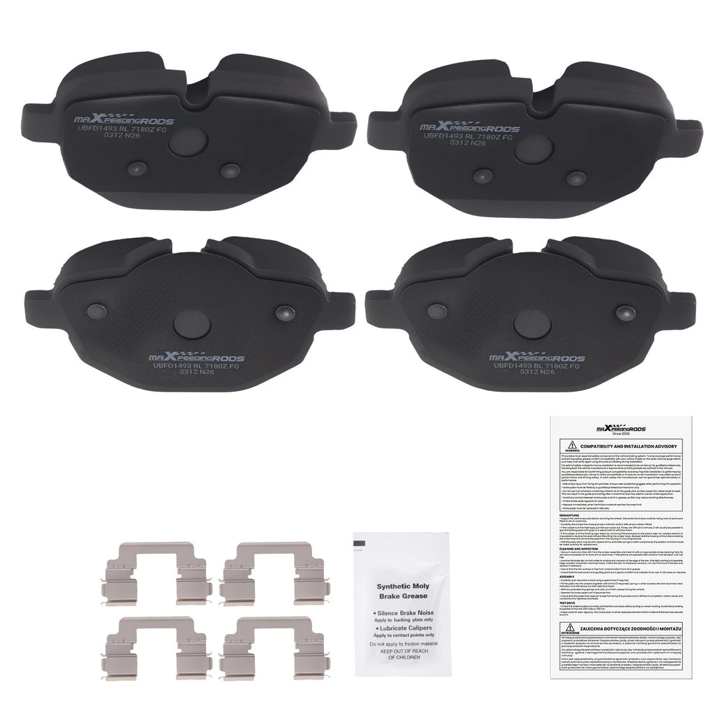 Set of Rear Ceramic Brake Pads for BMW i8 (2014–2020), X4 (2011–2022), X3 (2011–2022), Z4 (2011–2015)