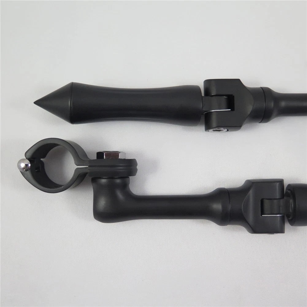 HTTMT Black Stick Foot Peg for Honda Yamaha Suzuki Kawasaki (1.5")