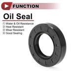 Set of 5 Rotary Shaft Oil Seals 35x62x12mm Nitrile Rubber 672668828786