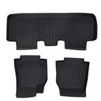 Set of 2 Black Floor Mats Liner for Tesla Model Y (2020–2024) TPE Waterproof