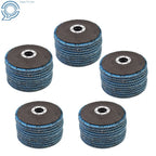 50 Pack 4-1/2'' x 7/8'' 60 Grit Zirconia Flap Discs for Automotive Use
