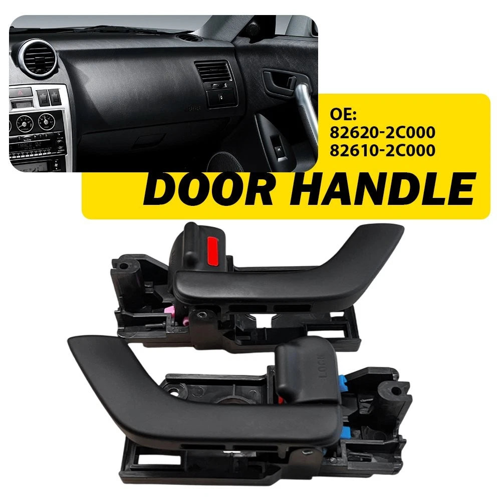2X Interior Door Handles for Hyundai Tiburon (2003–2008) Black