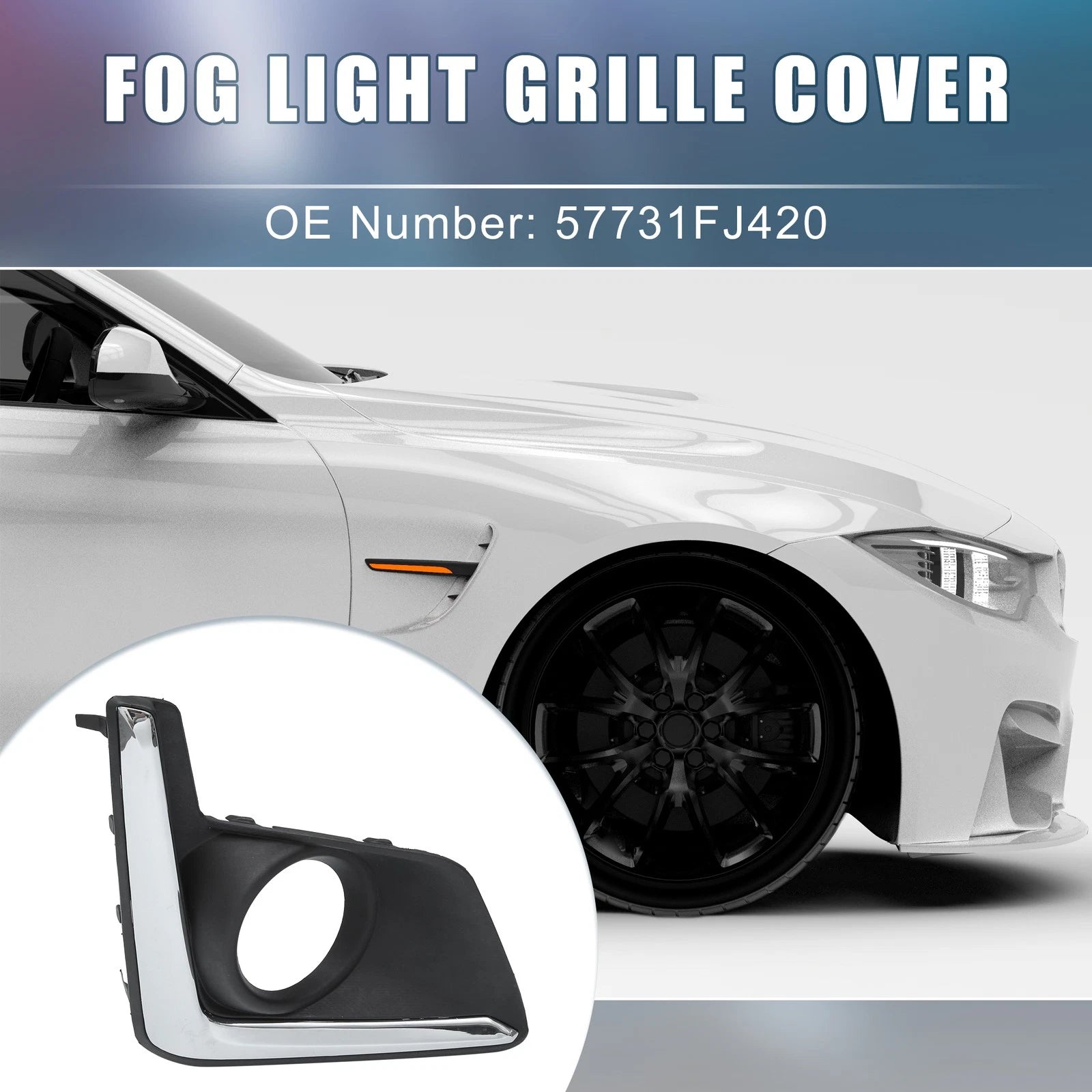 Fog Light Grille Cover Trim No. 57731FJ420 for Subaru XV Crosstrek (2013–2017)