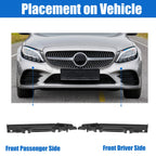 Set of 2 Upper Bumper Cover Support Brackets for Mercedes-Benz 