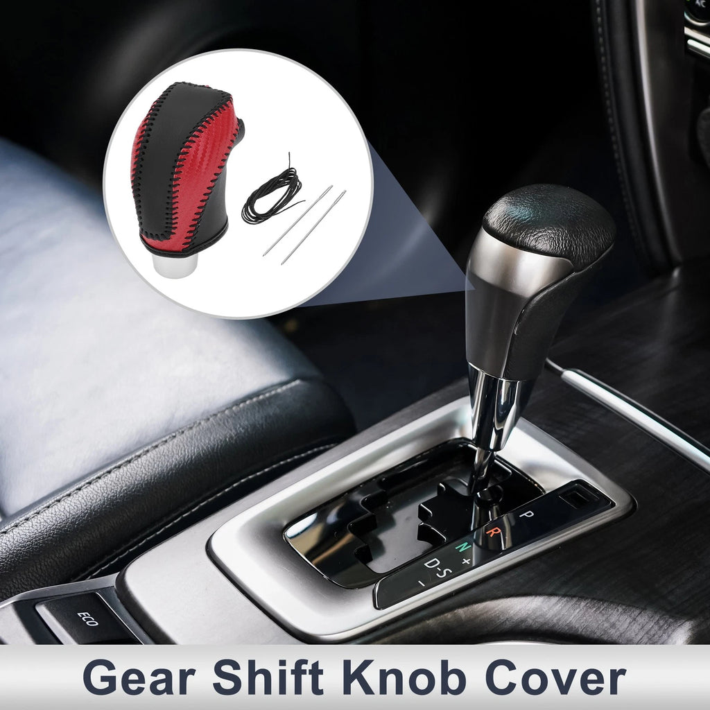 Gear Shift Knob Cover for Subaru Impreza (2017–2023) Red Carbon Fiber