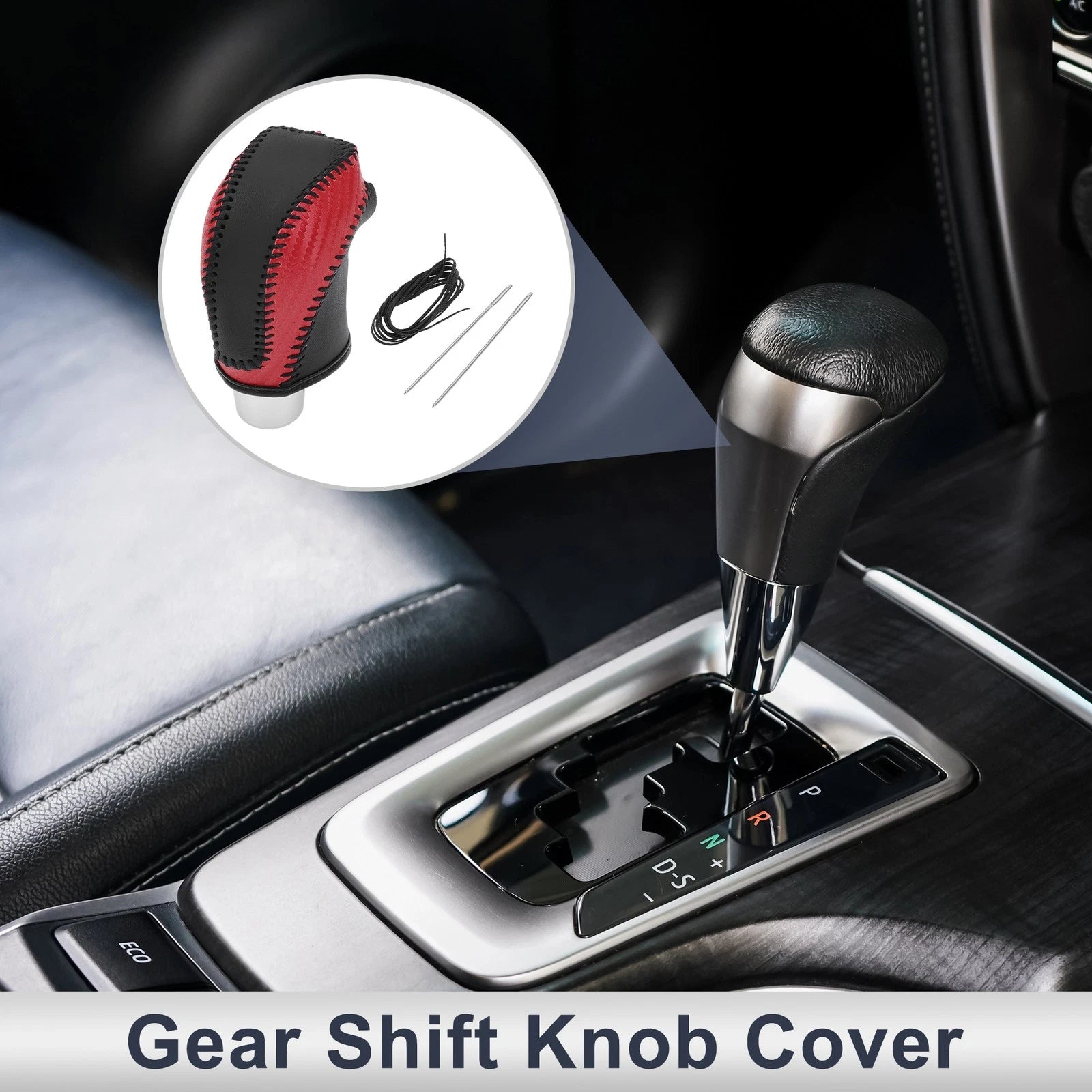 Gear Shift Knob Cover for Subaru Impreza (2017–2023) Red Carbon Fiber