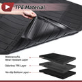 Cargo Liner Rear Trunk Mat for Honda Civic 2012-2015 Long Grid Pattern Black