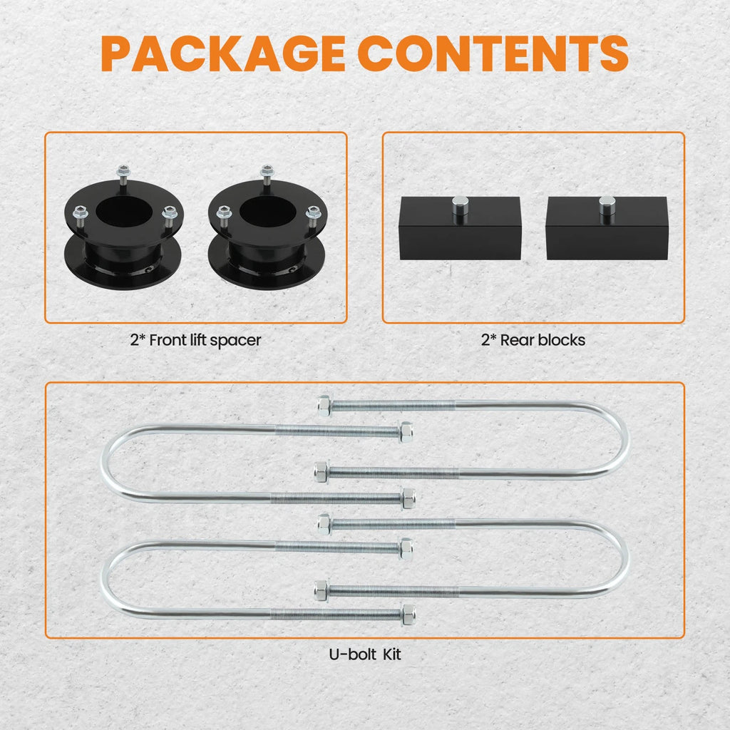 3" Front + 2" Rear Leveling Lift Kit for Dodge Ram 2500 3500 4WD (1994–2013)