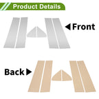Set of 6 Door Pillar Window Trim for Chevy Silverado (2019–2024) Silver Tone