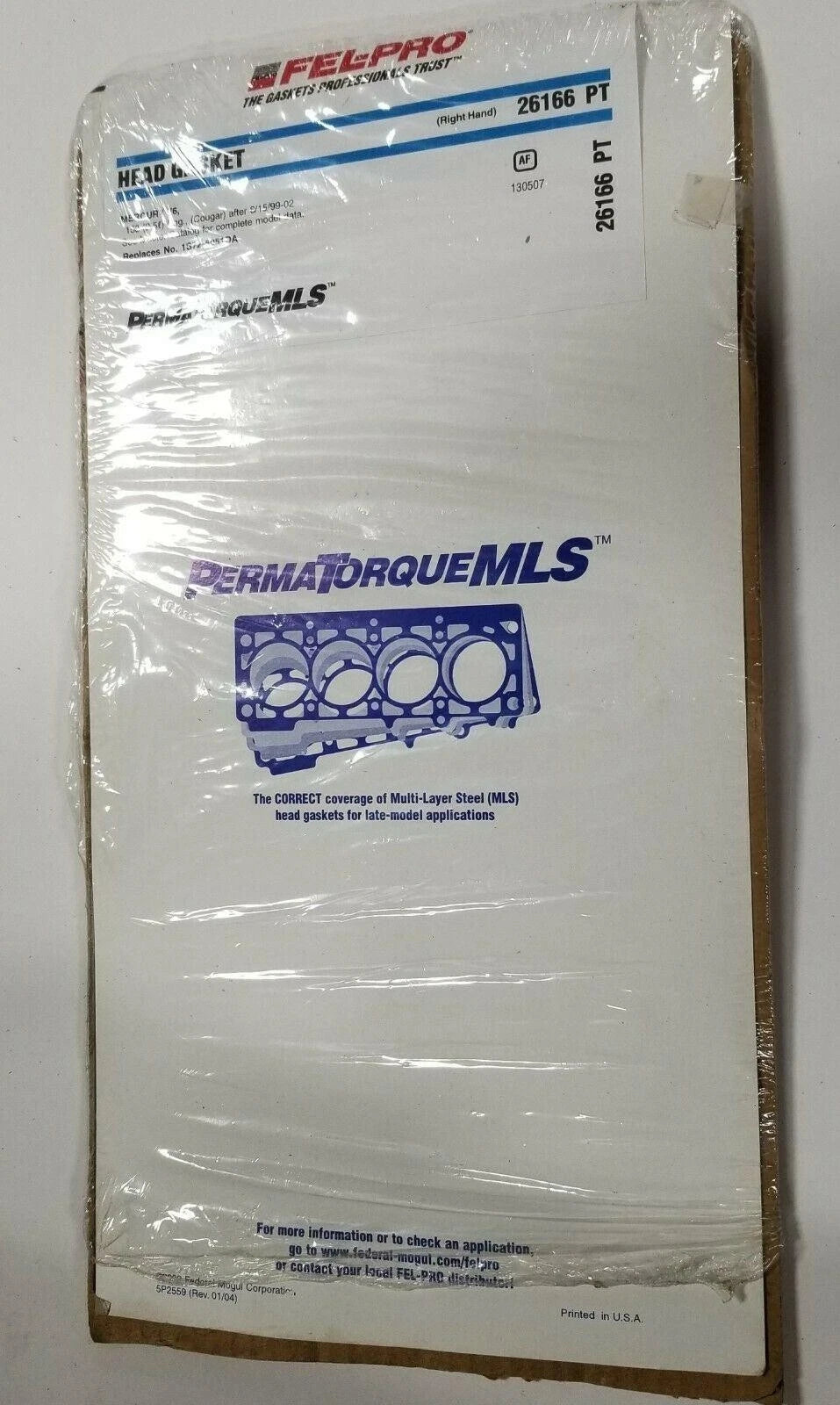 Fel-Pro 26166 PT Engine Cylinder Head Gasket RH for Cougar (1999–2002)