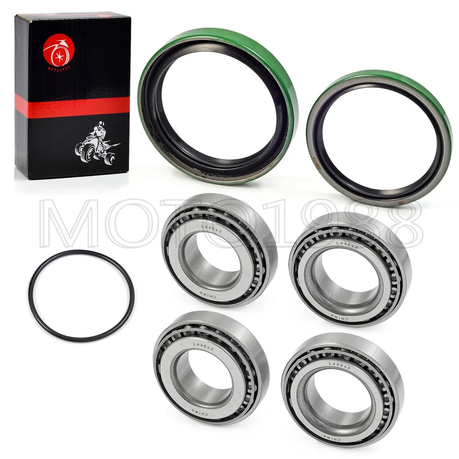 Front wheel bearings & seals kit for Polaris Scrambler 400 500 (1997–2002)