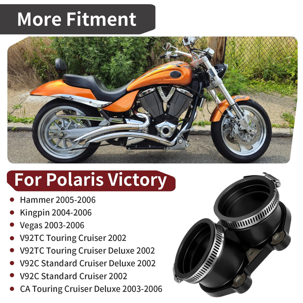 Throttle Body Adapter Boot for Polaris Victory Hammer Kingpin Vegas (2003–2017)