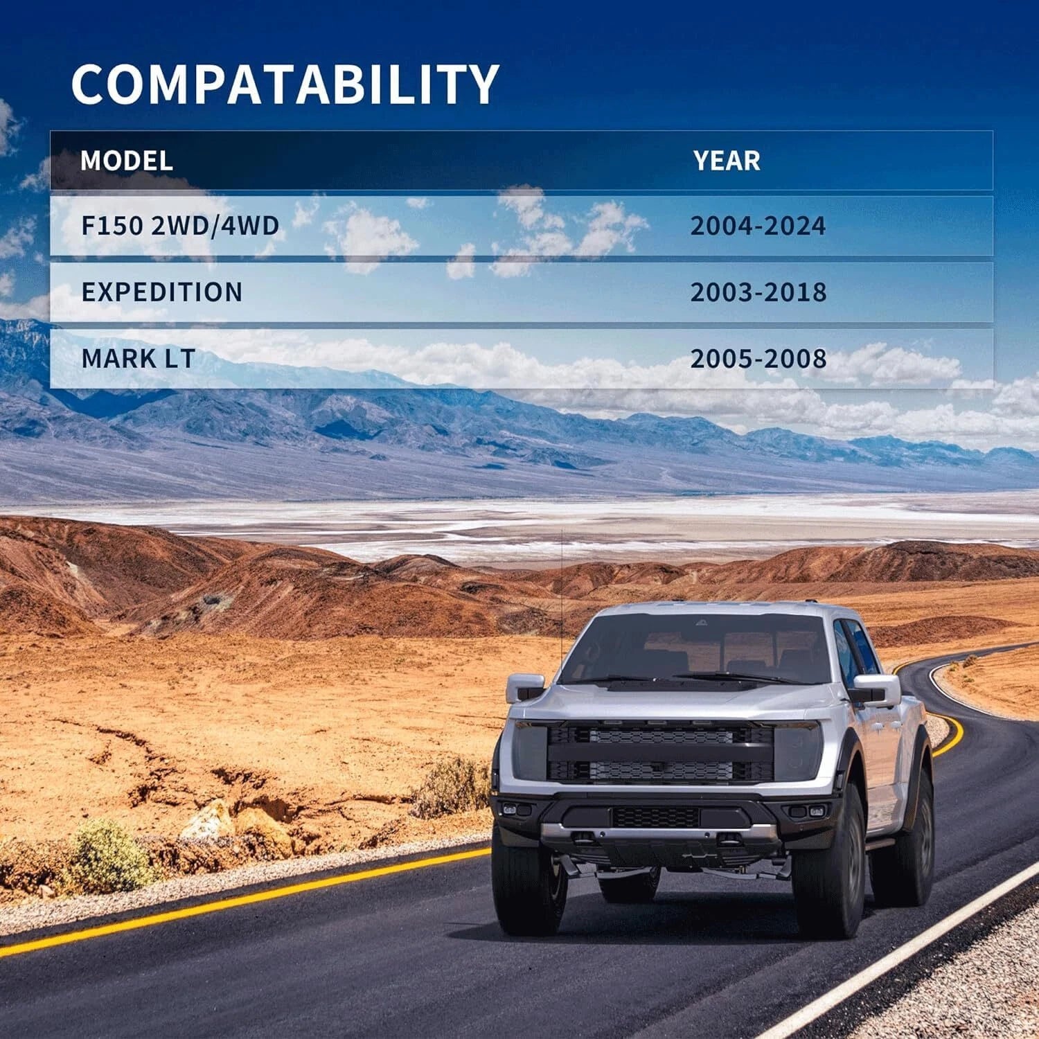 3" Front Leveling Lift Kit for Ford F150 (2004–2023) 2/4WD