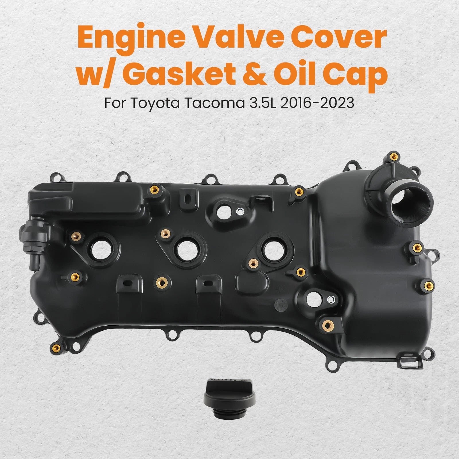 Left Engine Valve Cover w/ Gasket for Toyota Highlander (2017–2022) 11202-0P012