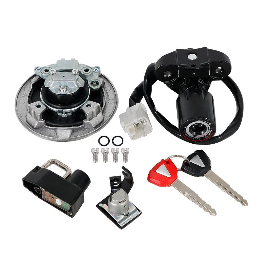 Set of 2 Ignition Switch Key Gas Cap Lock for Kawasaki EX500 Ninja 500 (2024–2025)