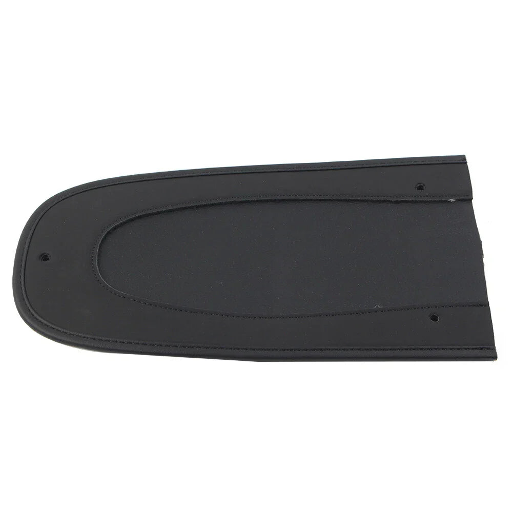 Black Flame Rear Fender Bib Leather Solo Seat for Harley Street Glide (2006-2023)