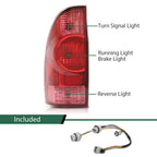 Tail Lights for Toyota Tacoma (2005–2015) with Bulbs, Left + Right