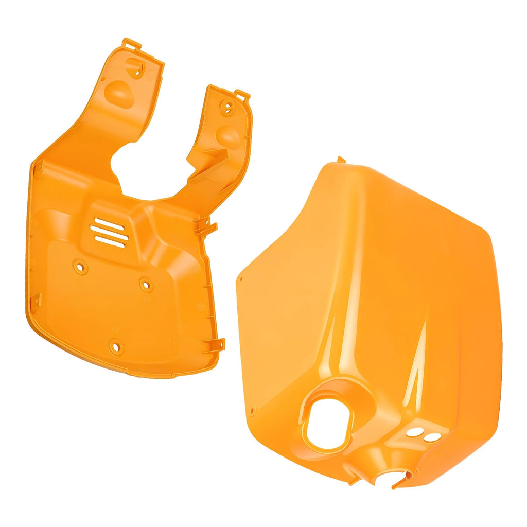 Set of 2 Orange Plastic Front and Inner Fender Covers for Honda Ruckus 50 (2003–2023)