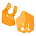 Set of 2 Orange Plastic Front and Inner Fender Covers for Honda Ruckus 50 (2003–2023)