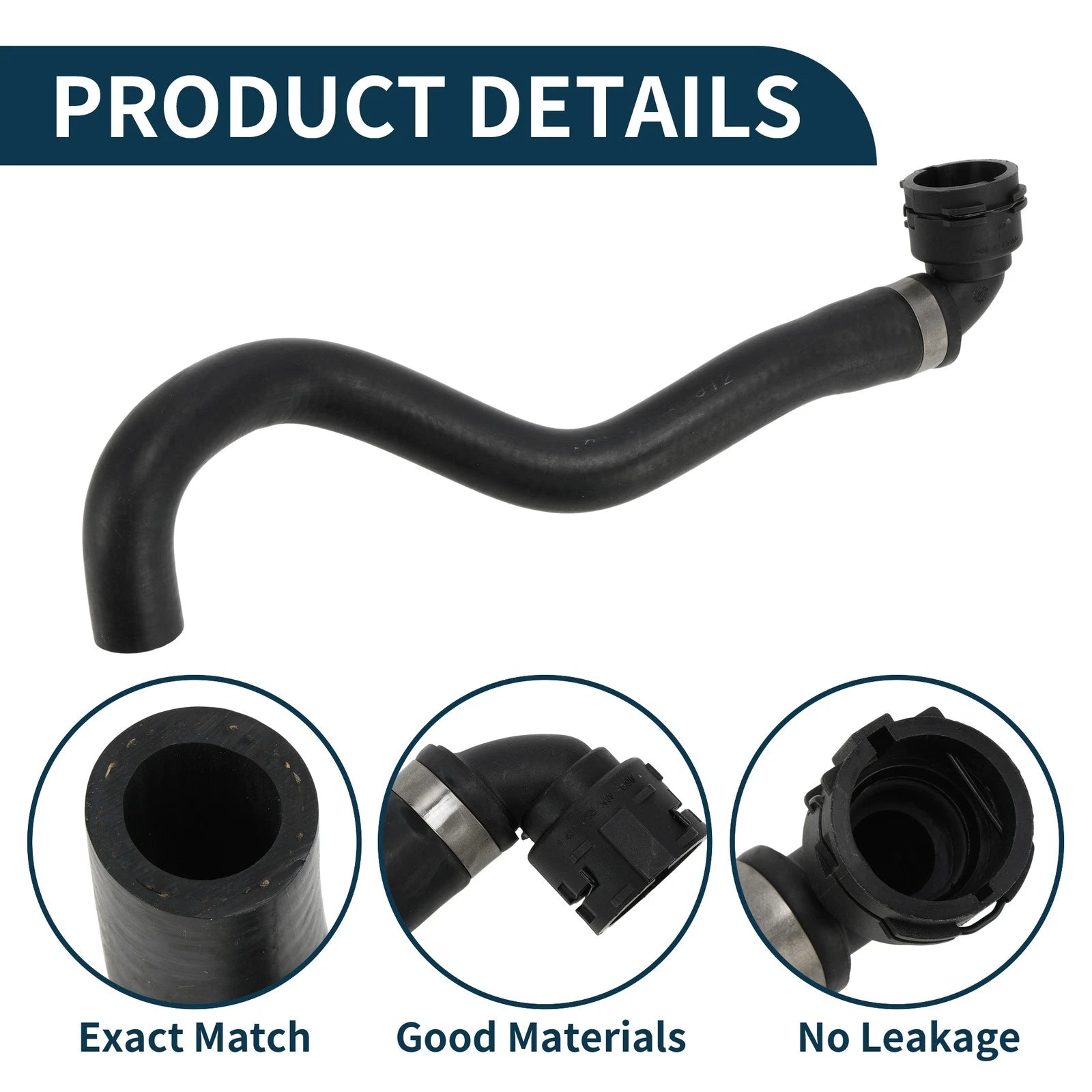 Radiator Hose Heater Hose for BMW X5 (2003–2006) No. 64216918912 Black