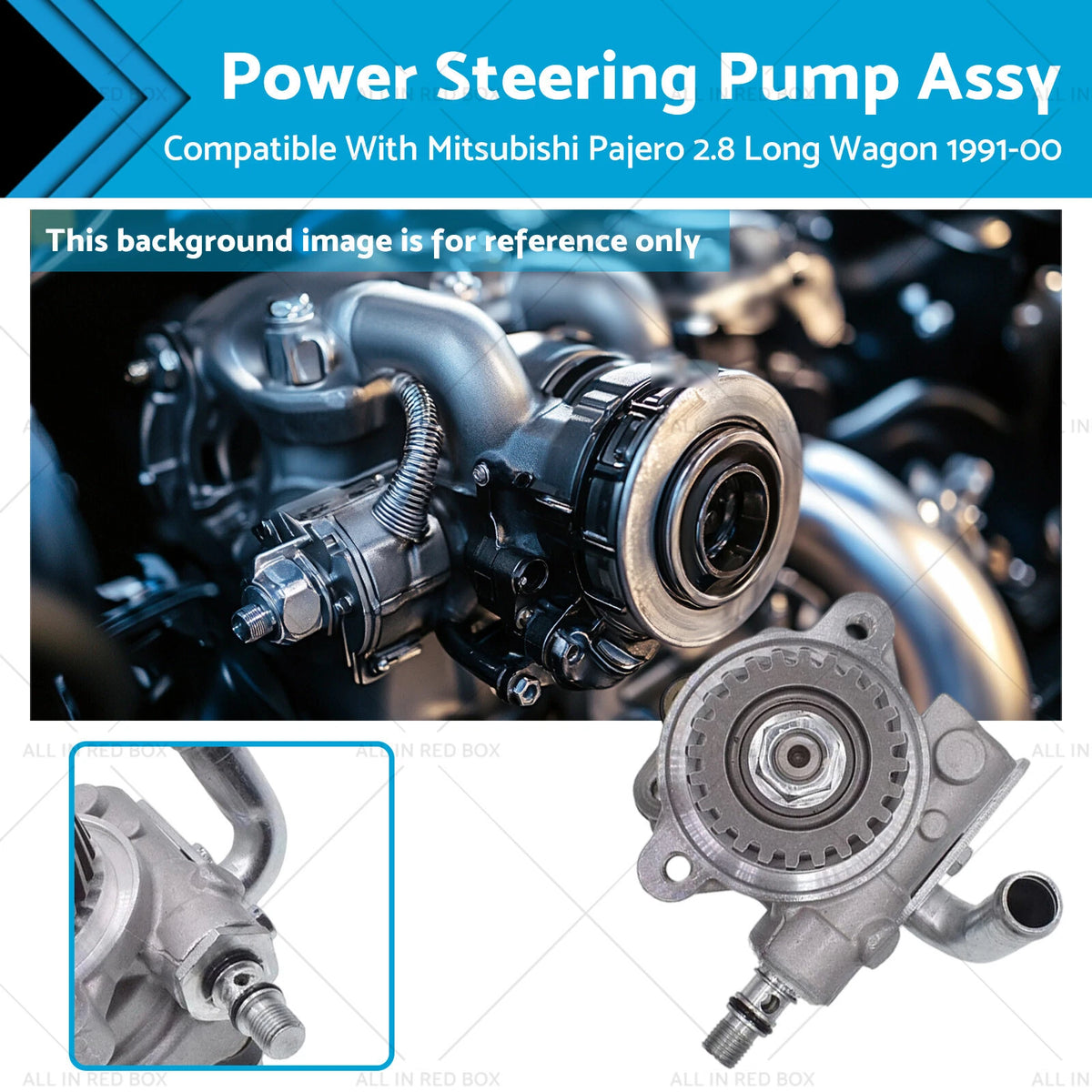 Power Steering Pump Assy for Mitsubishi Pajero 2.8 Long Wagon (1991–2000)