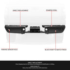 Rear Bumper Face Bar for Ford F-250 F-350 SD (2008–2016) w/Parking Sensor Holes