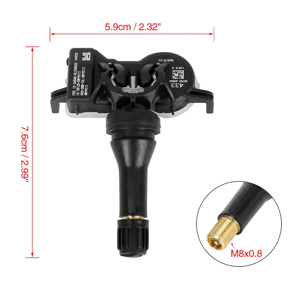 TPMS Tire Pressure Sensor 407004CB0B for Nissan Altima Leaf Rogue Sport (2013–2023)