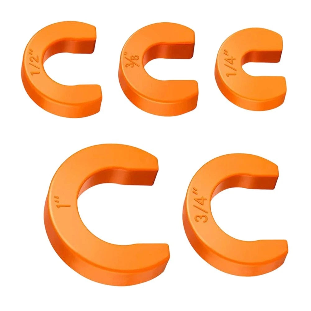 Disconnect Clip Tools Set of 5 for Push Fit Removal (1/4 to 1 Inch)