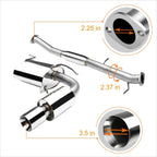 Rolled Tip Catback Exhaust for Mazda Miata MX-5 (1990–1997) 3.5"