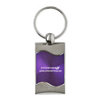 Purple Rectangular Wave Keychain - Officially Licensed for Dodge Durango