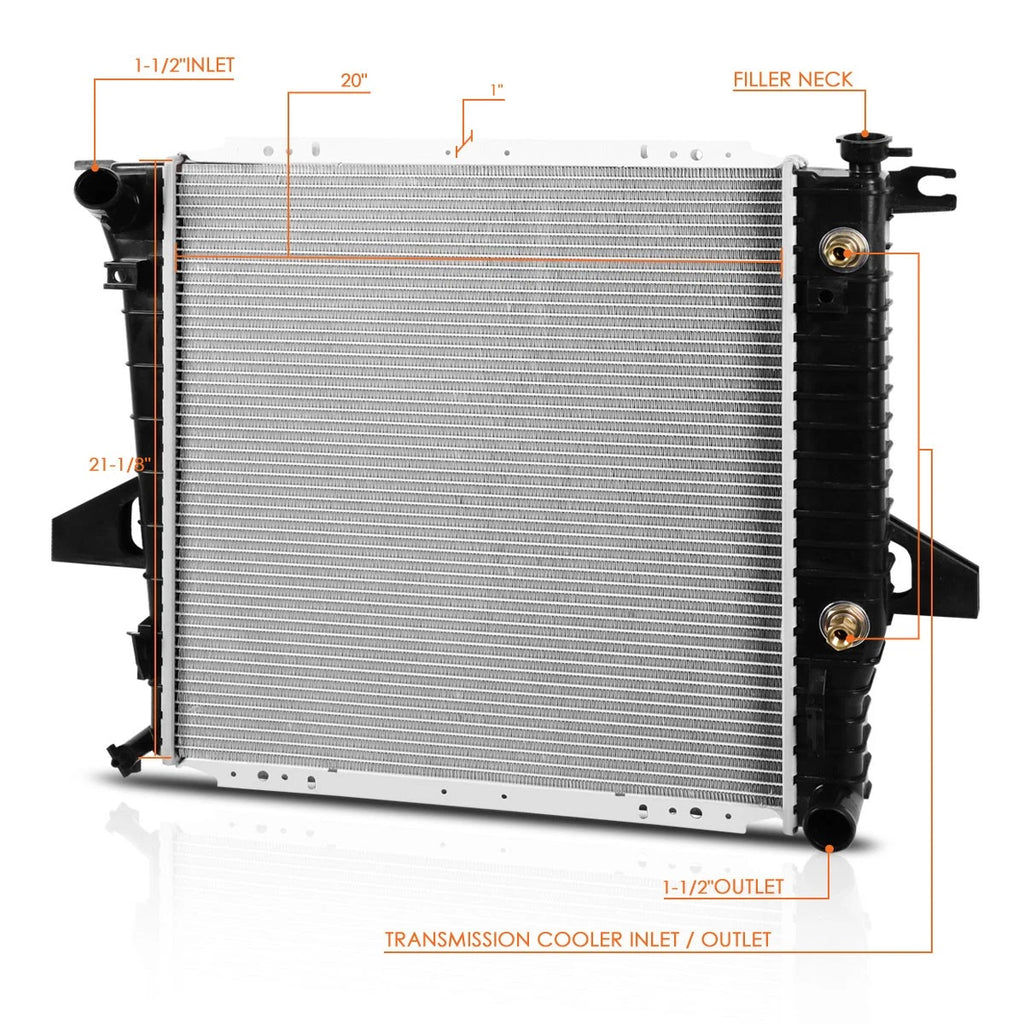 Aluminum OE Style Radiator for Ford Ranger/Mazda B2500 (1998–2001) DPI-2172