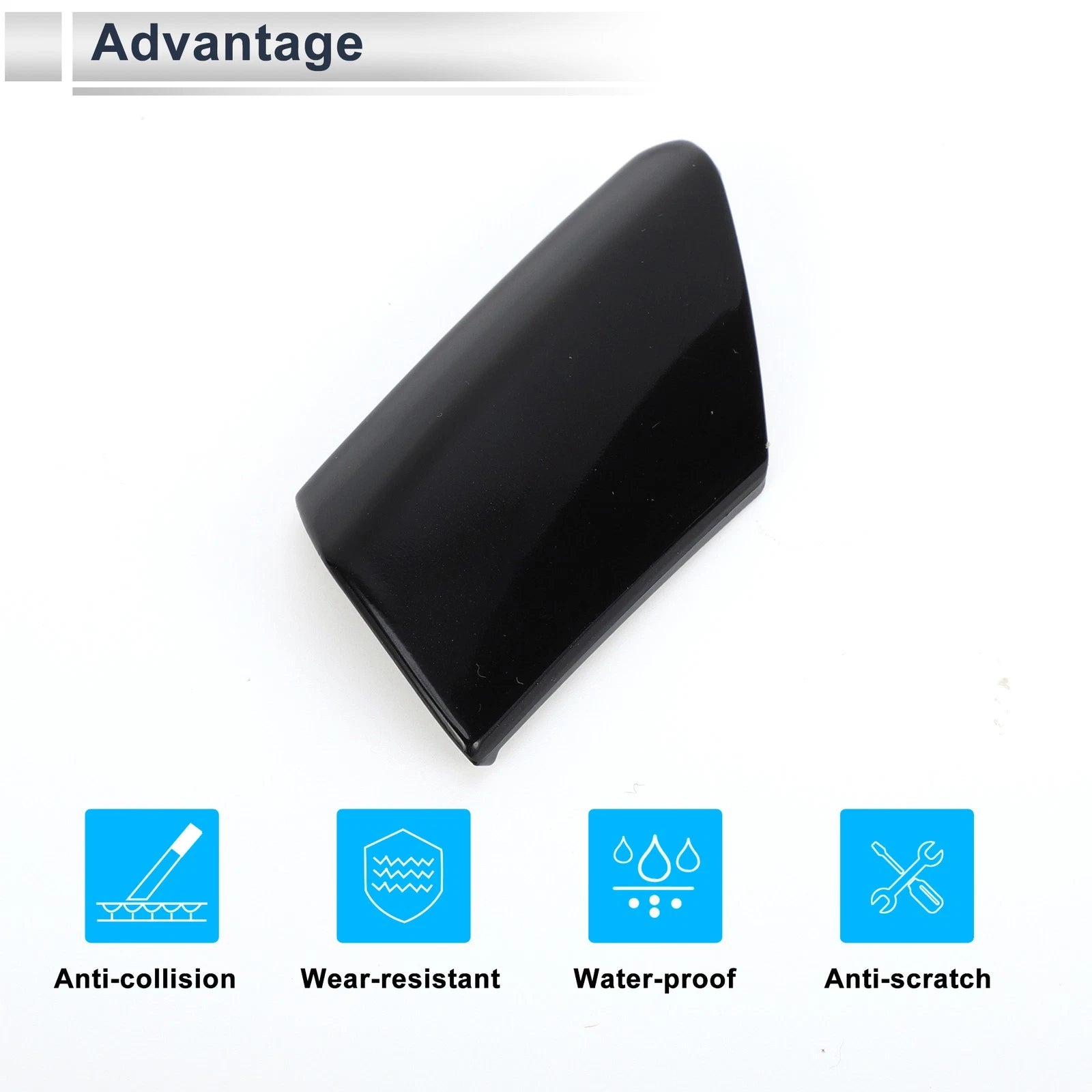 Front Left Door Knob Cover for BMW 7-Series G11 G12 (2017–2022) No. 51217474681 Black