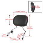Detachable Back Rest Sissy Bar for Harley Touring Road Glide (2009–2026)