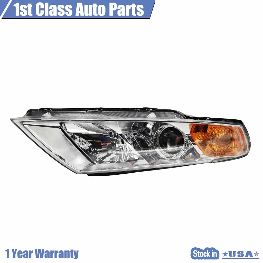 Set of 2 Chrome Bezel Headlights for Kia Optima (2009-2010)