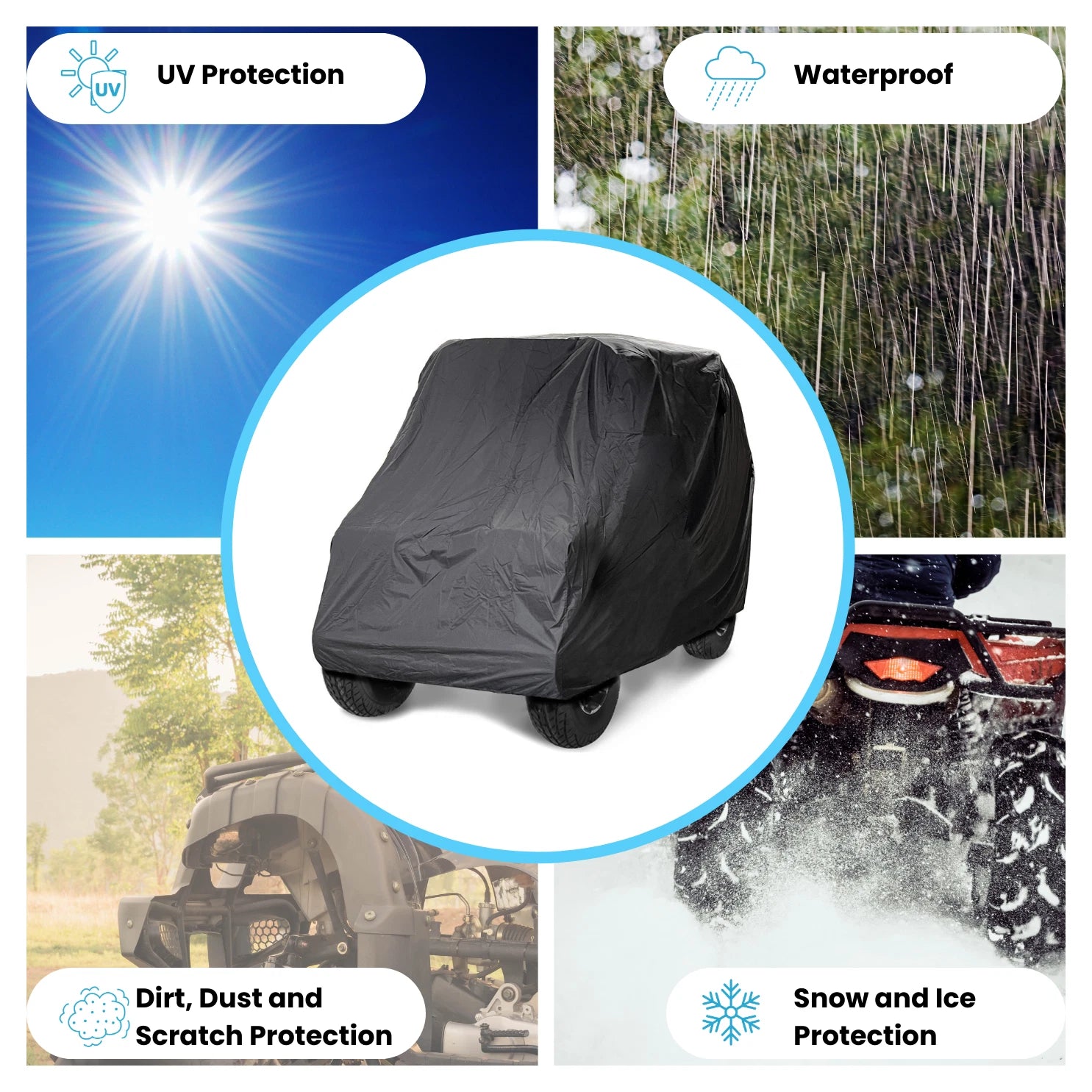 UTV Storage Cover for Polaris Ranger Crew XP 6x6 (2015–2023) Waterproof