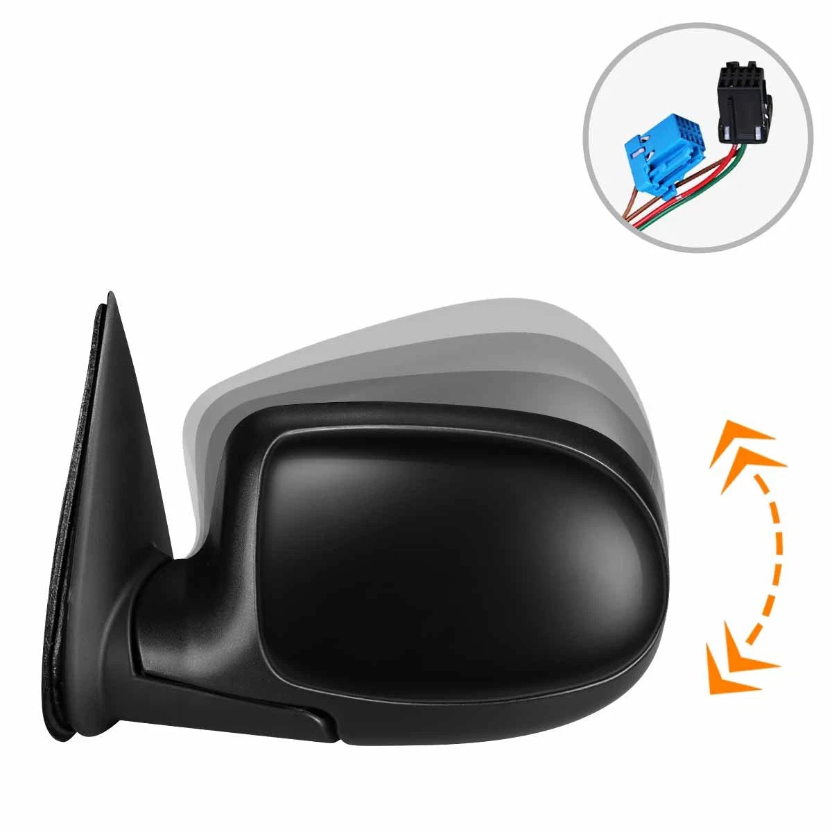 Power Heated Rear View Side Door Mirror for Chevy Avalanche (2003–2006)