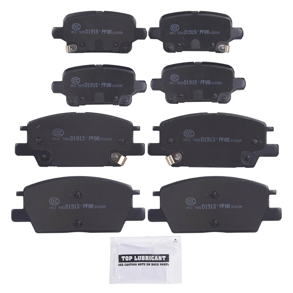 8X Ceramic Disc Brake Pad Kit for Buick Regal Chevrolet Equinox GMC