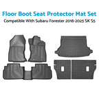 Set of 4 Waterproof Floor Boot Seat Protector Mats for Subaru Forester (2018–2025)