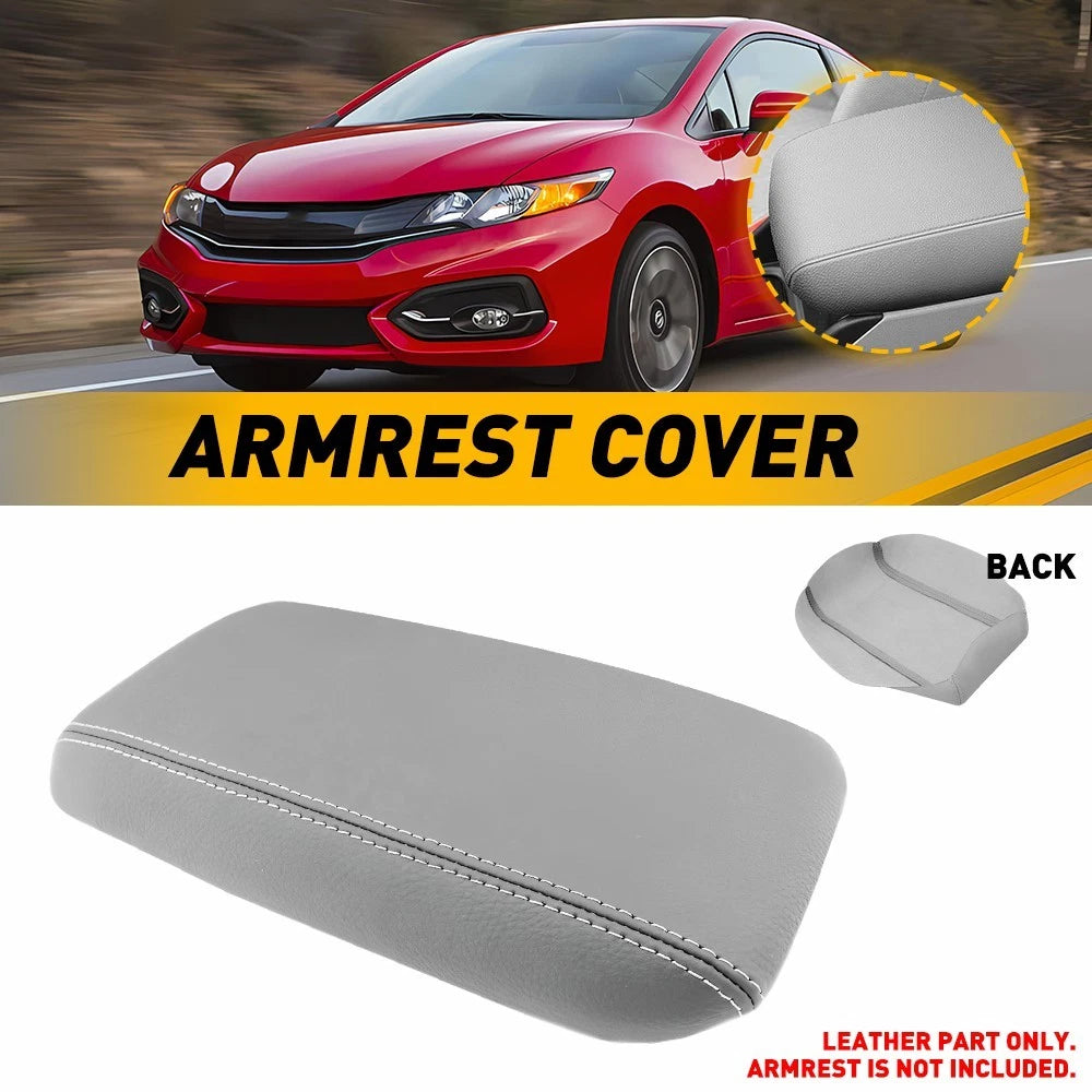 Microfiber Leather Armrest Cover for Honda Civic (2012–2015)