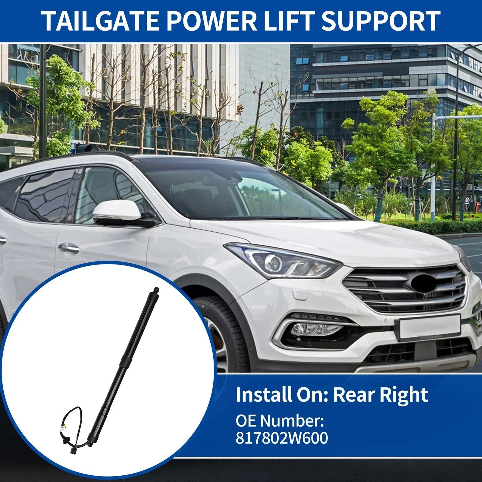 Rear RH Tailgate Power Lift Support for Hyundai Santa Fe (2015-2018)