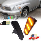 Smoked Lens Amber LED Side Marker Lights for Chevrolet HHR (2006–2011)