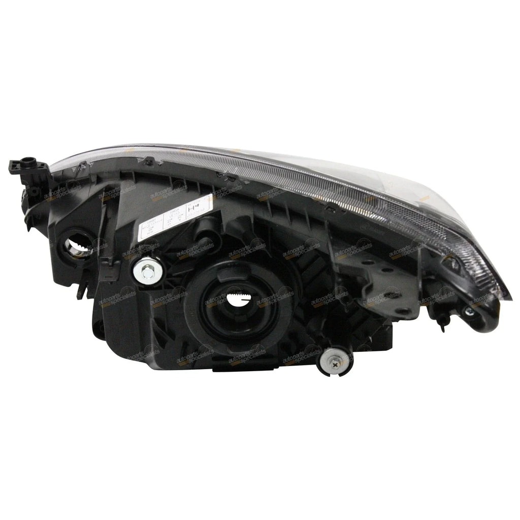 LH+RH  Black Headlights for Mazda 2 (2007 - 2014)