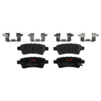 Set of 4 Disc Brake Pads for Nissan Pathfinder (2005–2012)