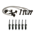 Denso 8mm Wire Set & 6 U-Groove Spark Plugs for Ford Mazda 4.0L V6