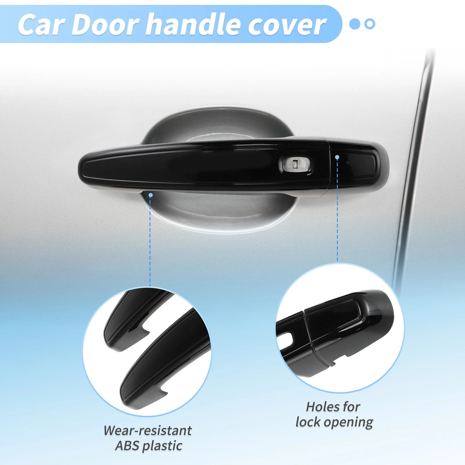 Exterior Door Handle Cover Trim for Chevy Malibu Equinox Blazer (2016–2024)