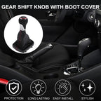 6 Speed Gear Shift Knob with Boot for Audi A3 S3 8P (2003–2013)