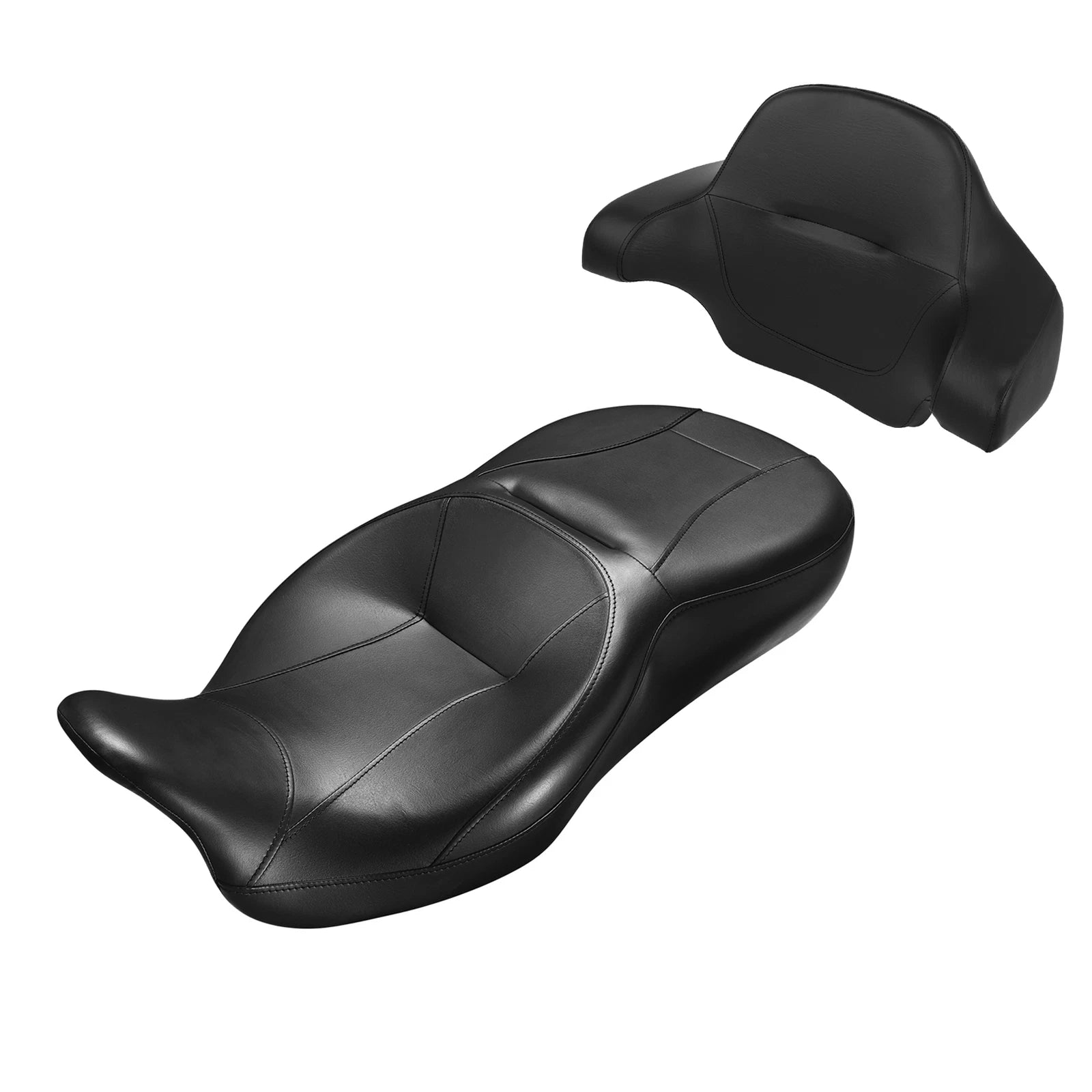 Driver Passenger Seat Backrest Pad for Harley Touring Road King (2014–2023)