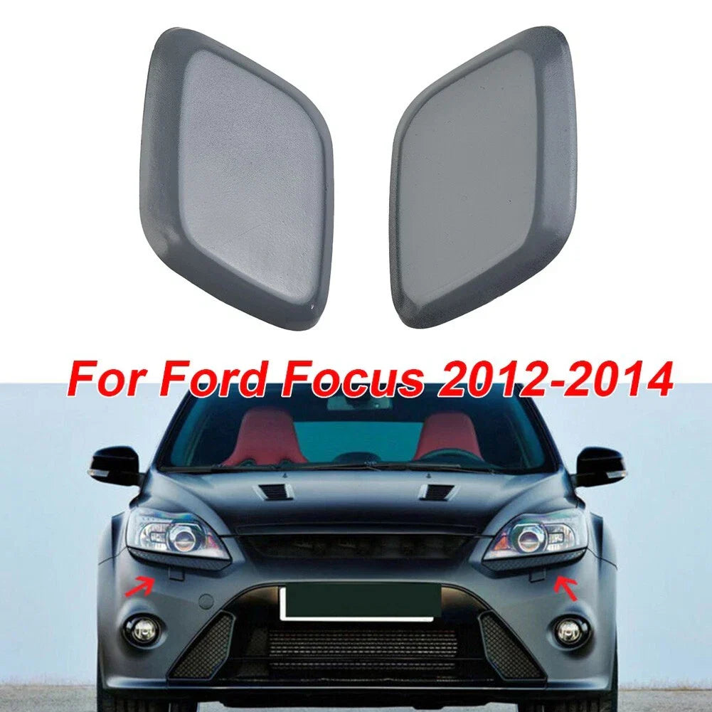 2 x Headlight Washer Jet Cover Plastic Cap / Ford Focus (2012���2014)