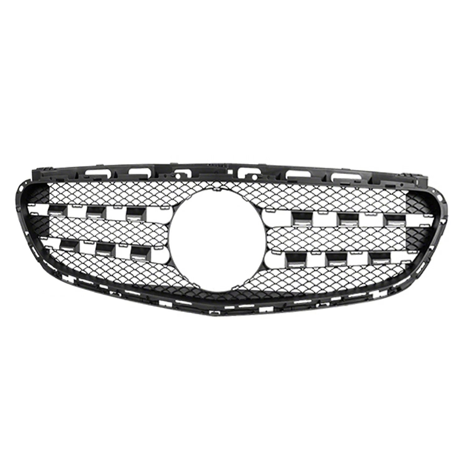 Replacement Black Plastic Front Grille for Toyota Hilux (2005–2015)
