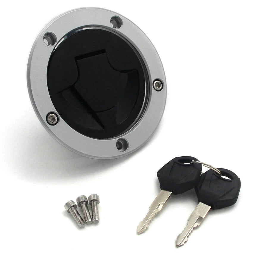 Fuel Gas Tank Cap Cover Keys for Kawasaki Z800 Z750 Z1000 ZR1000 Z1000SX ZZR1400 (2013–2020)